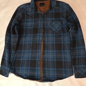 Nomad Blue and Black Plaid Men's Shirt